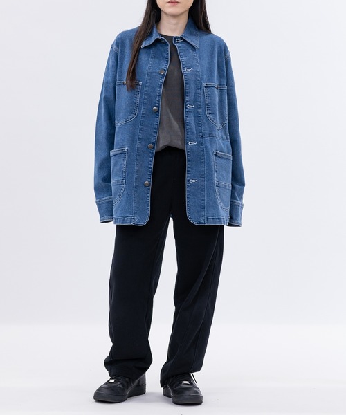 HANES(ヘインズ)の「【3】〔Hanes/ヘインズ〕ストレッチデニム カバーオール(カバーオール・メンズ・ブルー/サックスブルー/スミクロ/ネイビー・MEDIUM/LARGE/X-LARGE)」の18枚目の写真