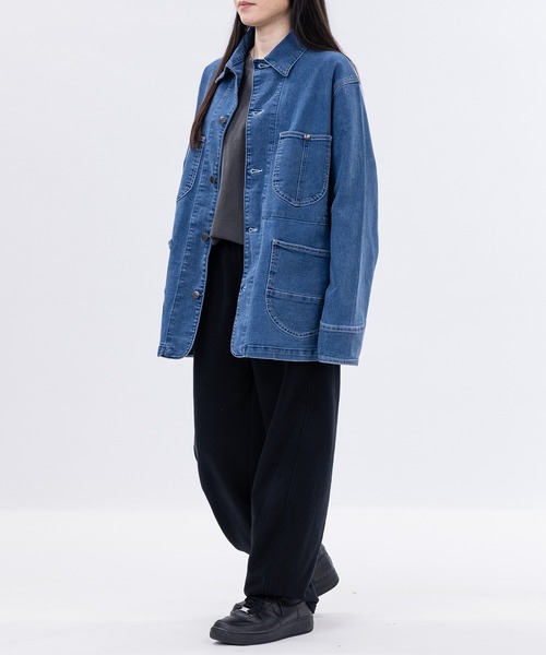 HANES(ヘインズ)の「【3】〔Hanes/ヘインズ〕ストレッチデニム カバーオール(カバーオール・メンズ・ブルー/サックスブルー/スミクロ/ネイビー・MEDIUM/LARGE/X-LARGE)」の19枚目の写真