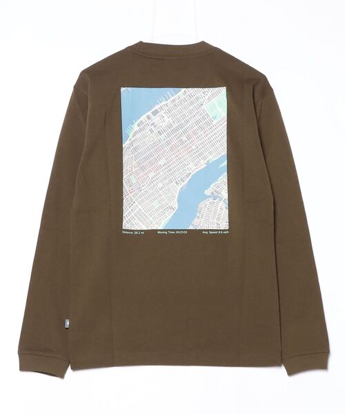 NEW BALANCE（ニューバランス）の「Athletics ランナーズマップロゴロングスリーブTシャツ（Tシャツ/カットソー・メンズ・ベージュ/ダークブラウン・SMALL/MEDIUM/LARGE/X-LARGE/XX-LARGE）」の15枚目の写真