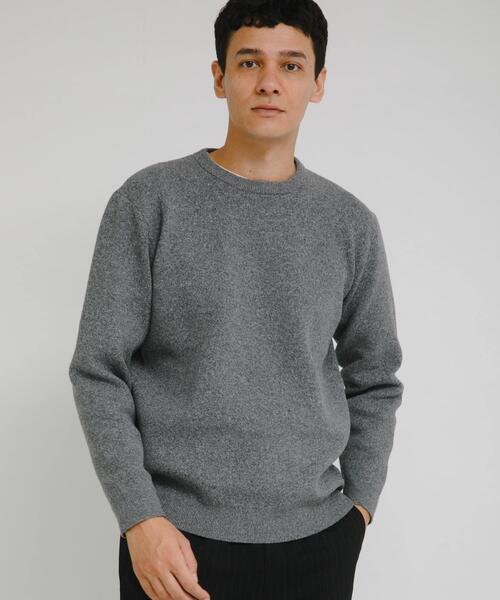 セール】抗ピルウォッシャブルクルーネックニット（ニット/セーター