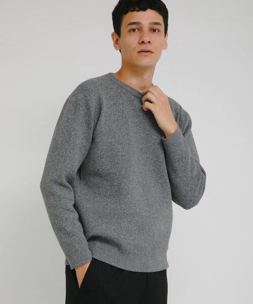URBAN RESEARCH Sonny Label(アーバンリサーチサニーレーベル)の「抗ピルウォッシャブルクルーネックニット(ニット/セーター・メンズ・ブラック/グレー/ブラウン/ネイビー・MEDIUM/LARGE/X-LARGE)」の21枚目の写真