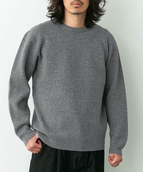 URBAN RESEARCH Sonny Label(アーバンリサーチサニーレーベル)の「抗ピルウォッシャブルクルーネックニット(ニット/セーター・メンズ・ブラック/グレー/ブラウン/ネイビー・MEDIUM/LARGE/X-LARGE)」の13枚目の写真