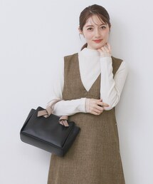 index（インデックス）の「ヴィンテージツイードジャンスカ【洗濯機OK/防シワ】（ワンピース・レディース）」