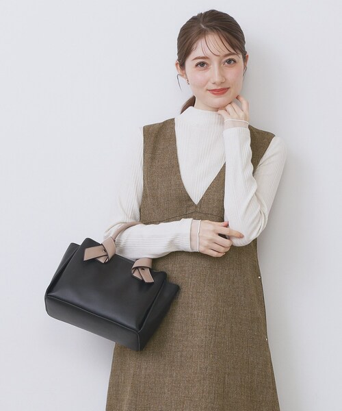 セール】ヴィンテージツイードジャンスカ【洗濯機OK/防シワ