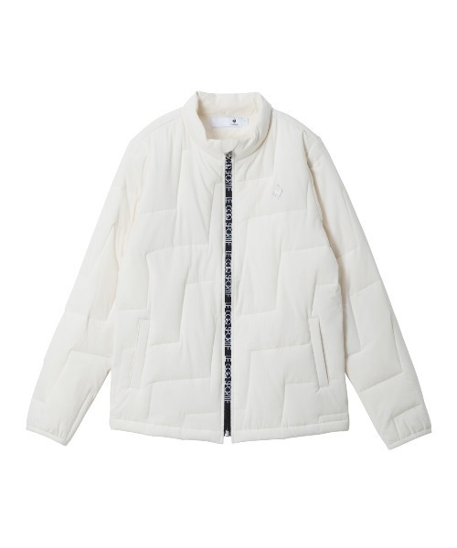 le coq sportif GOLF(ルコックスポルティフゴルフ)の「【le coq sportif GOLF】撥水/ストレッチ/防風/保温パッカブル中綿ジャケット ゴルフウェア(ブルゾン・レディース・ホワイト/ネイビー/パープル/ブラック・S/M/L/XL)」の2枚目の写真