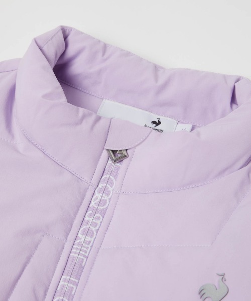 le coq sportif GOLF(ルコックスポルティフゴルフ)の「【le coq sportif GOLF】撥水/ストレッチ/防風/保温パッカブル中綿ジャケット ゴルフウェア(ブルゾン・レディース・ホワイト/ネイビー/パープル/ブラック・S/M/L/XL)」の10枚目の写真