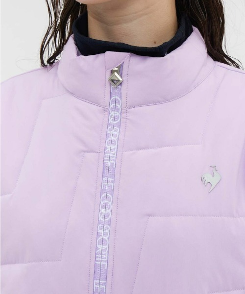 le coq sportif GOLF(ルコックスポルティフゴルフ)の「【le coq sportif GOLF】撥水/ストレッチ/防風/保温パッカブル中綿ジャケット ゴルフウェア(ブルゾン・レディース・ホワイト/ネイビー/パープル/ブラック・S/M/L/XL)」の18枚目の写真