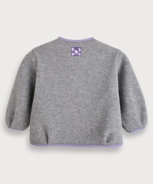 moimoln（モイモルン）の「【SOFT&】カラー配色ノーカラーフリースジャケット（ブルゾン・キッズ・ピンク/イエロー/グレー・130cm/120cm/110cm/100cm/90cm/80ｃｍ）」の18枚目の写真