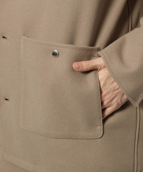 RAGEBLUE（レイジブルー）の「WOOLLYTEC COVERALL JACKET / ウーリーテックカバーオールジャケット（ブルゾン・メンズ・ベージュ/ブラウン/ブラック・SMALL/MEDIUM/LARGE）」の12枚目の写真