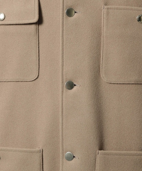 RAGEBLUE（レイジブルー）の「WOOLLYTEC COVERALL JACKET / ウーリーテックカバーオールジャケット（ブルゾン・メンズ・ベージュ/ブラウン/ブラック・SMALL/MEDIUM/LARGE）」の5枚目の写真