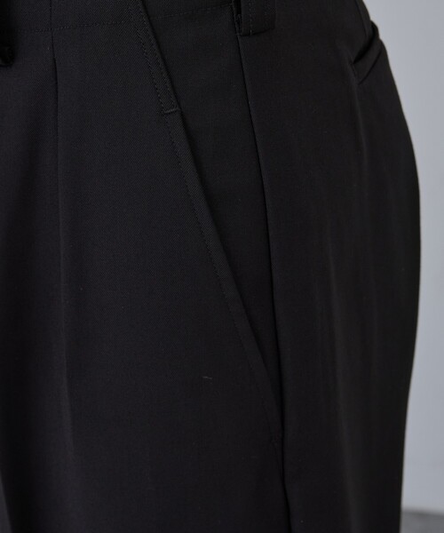 AH ABAHOUSE（エーエイチアバハウス）の「2TUCK WIDE STRAIGHT SLACKS / 2タックワイドストレートスラックス（スラックス・メンズ・チャコールグレー/ブラック/ブルー系その他・42/44/46/48）」の20枚目の写真