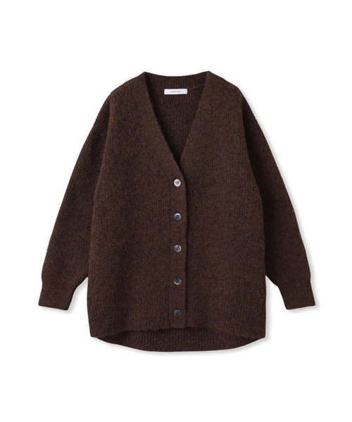 MAYSON GREY（メイソングレイ）の「フラッフィーVネックニットカーディガン≪手洗い可能≫（カーディガン/ボレロ・レディース・チャコールグレー/グリーン/レッド/ブラウン・M）」の5枚目の写真