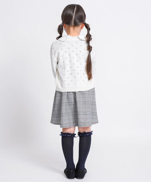 Seraph（セラフ）の「【ジュニア対応】丸襟ワンピース（ワンピース・キッズ・グレー/ブラウン・140/130/120/110/100/90/80）」の12枚目の写真