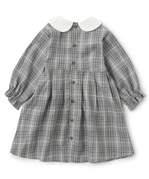 Seraph（セラフ）の「【ジュニア対応】丸襟ワンピース（ワンピース・キッズ・グレー/ブラウン・140/130/120/110/100/90/80）」の5枚目の写真