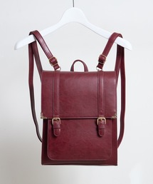 Sunny Side（サニーサイド）の「SUNNY SIDE：サニーサイド　ベルト縦型サッチェルバッグ（バックパック/リュック）」