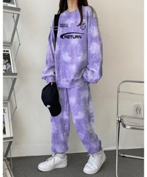 CHEER（チアー）の「タイダイロゴプリントロンT上下SET（セットアップ）」