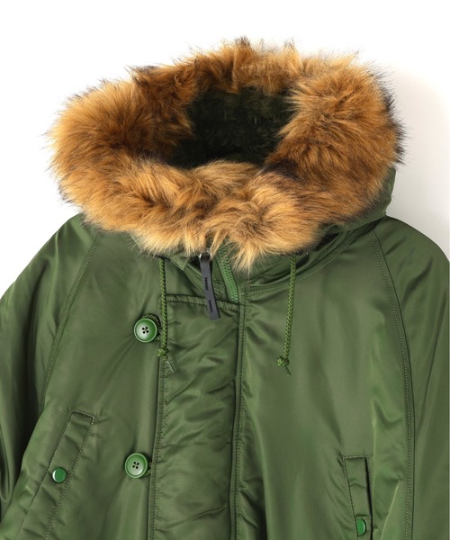 Alpha Industries（アルファインダストリーズ）の「Alpha Industries/アルファインダストリーズ/N-3B PARKA/エヌスリービー パーカー（モッズコート・メンズ・その他10/ブラック・L/M/S/2XL/XL）」の5枚目の写真