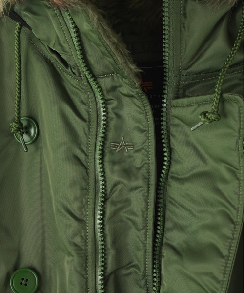 Alpha Industries（アルファインダストリーズ）の「Alpha Industries/アルファインダストリーズ/N-3B PARKA/エヌスリービー パーカー（モッズコート・メンズ・その他10/ブラック・L/M/S/2XL/XL）」の8枚目の写真