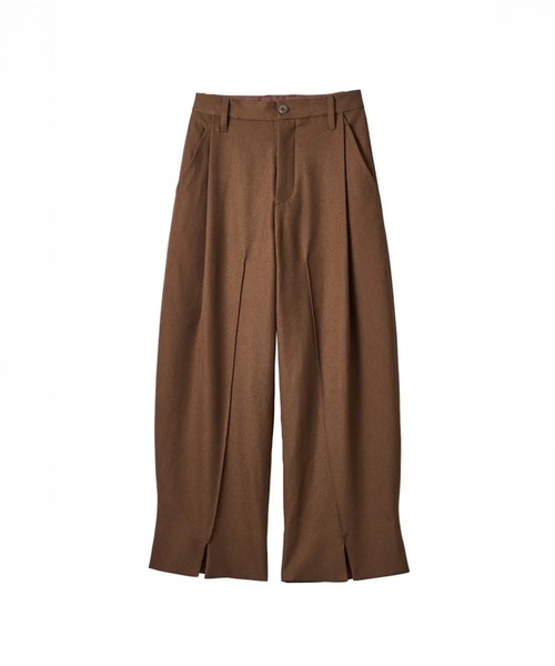 Knuth Marf（クヌースマーフ）の「front slit pants（スラックス・レディース・ブラック/ブラウン・S/XS）」の8枚目の写真