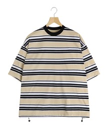 is-ness（イズネス）の「is-ness / イズネス：BALLOON BORDER T-SHIRT：31SSSH05-2-25SS[NOA]（Tシャツ/カットソー）」