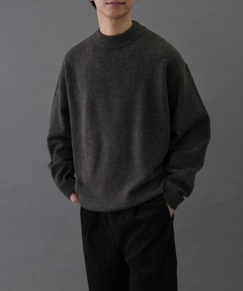 FORK&SPOON（フォークアンドスプーン）の「FORK&SPOON　Ricotta モックネックニット（ニット/セーター・メンズ・チャコールグレー/グリーン/ブラウン・4/5）」の19枚目の写真