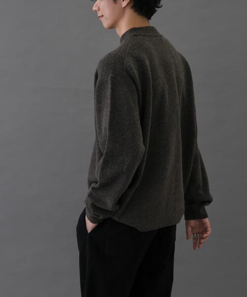 FORK&SPOON（フォークアンドスプーン）の「FORK&SPOON　Ricotta モックネックニット（ニット/セーター・メンズ・チャコールグレー/グリーン/ブラウン・4/5）」の22枚目の写真