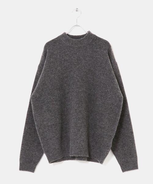 FORK&SPOON（フォークアンドスプーン）の「FORK&SPOON　Ricotta モックネックニット（ニット/セーター・メンズ・チャコールグレー/グリーン/ブラウン・4/5）」の11枚目の写真