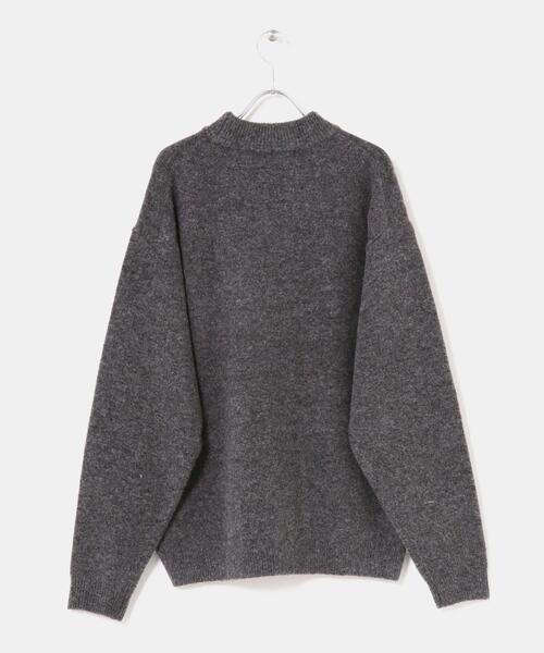 FORK&SPOON（フォークアンドスプーン）の「FORK&SPOON　Ricotta モックネックニット（ニット/セーター・メンズ・チャコールグレー/グリーン/ブラウン・4/5）」の14枚目の写真