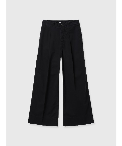 CREDONA（クレドナ）の「NORMANDY WIDE CHINO/ノルマンディーワイドチノ（チノパンツ・レディース・ブラック/ベージュ/ブラウン・0/1）」の2枚目の写真