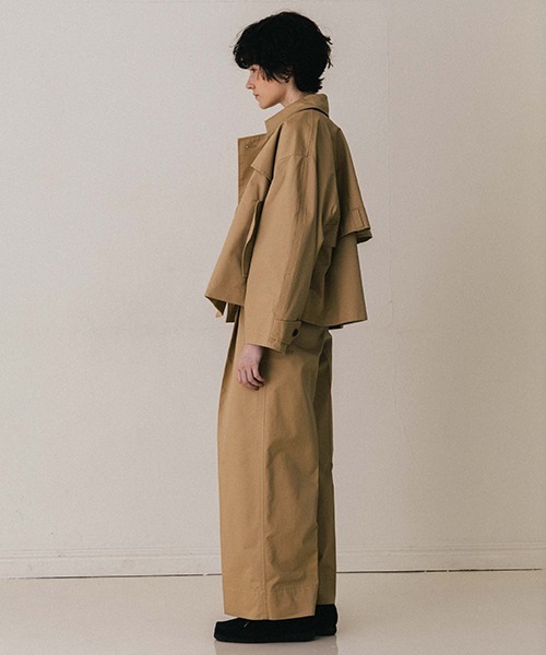 CREDONA（クレドナ）の「NORMANDY WIDE CHINO/ノルマンディーワイドチノ（チノパンツ・レディース・ブラック/ベージュ/ブラウン・0/1）」の5枚目の写真