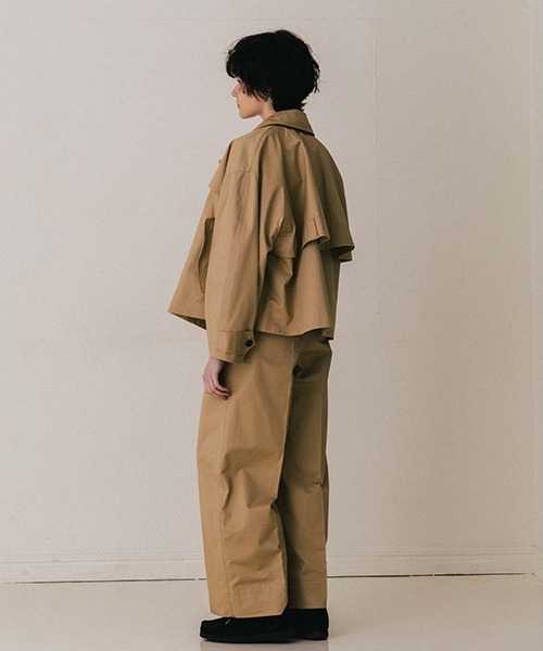 CREDONA（クレドナ）の「NORMANDY WIDE CHINO/ノルマンディーワイドチノ（チノパンツ・レディース・ブラック/ベージュ/ブラウン・0/1）」の6枚目の写真