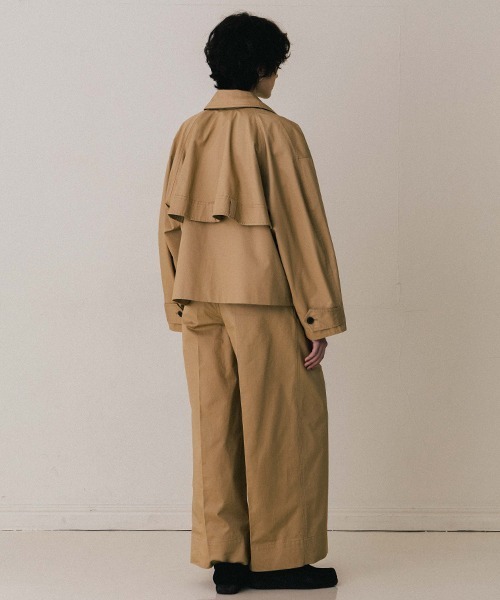 CREDONA（クレドナ）の「NORMANDY WIDE CHINO/ノルマンディーワイドチノ（チノパンツ・レディース・ブラック/ベージュ/ブラウン・0/1）」の7枚目の写真