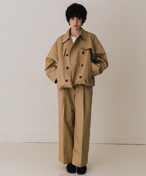 CREDONA（クレドナ）の「NORMANDY WIDE CHINO/ノルマンディーワイドチノ（チノパンツ・レディース・ブラック/ベージュ/ブラウン・0/1）」の8枚目の写真