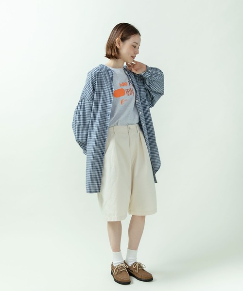 PAR ICI（パーリッシィ）の「スウェード/オイルレザー デッキシューズ（モカシン/デッキシューズ・レディース・ベージュ/ダークブラウン・37/36/38）」の10枚目の写真