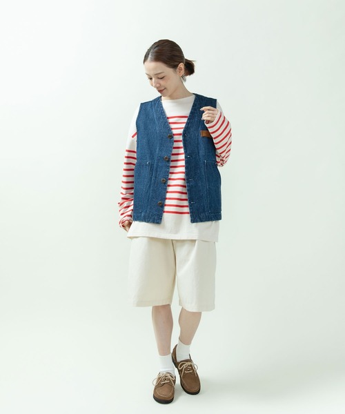 PAR ICI（パーリッシィ）の「スウェード/オイルレザー デッキシューズ（モカシン/デッキシューズ・レディース・ベージュ/ダークブラウン・37/36/38）」の9枚目の写真