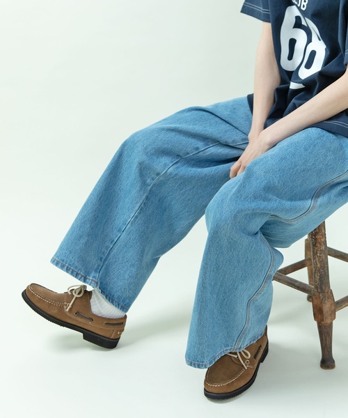 PAR ICI（パーリッシィ）の「スウェード/オイルレザー デッキシューズ（モカシン/デッキシューズ・レディース・ベージュ/ダークブラウン・37/36/38）」の15枚目の写真