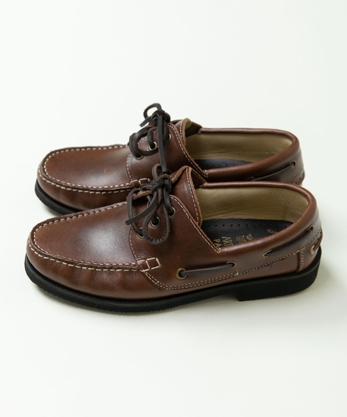 スウェード/オイルレザー デッキシューズ（モカシン/デッキシューズ