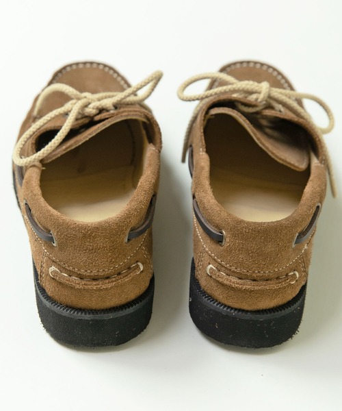 スウェード/オイルレザー デッキシューズ（モカシン/デッキシューズ