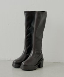 Chico | 【REVIVAL】厚底チャンキーストレッチロングブーツ(ブーツ)