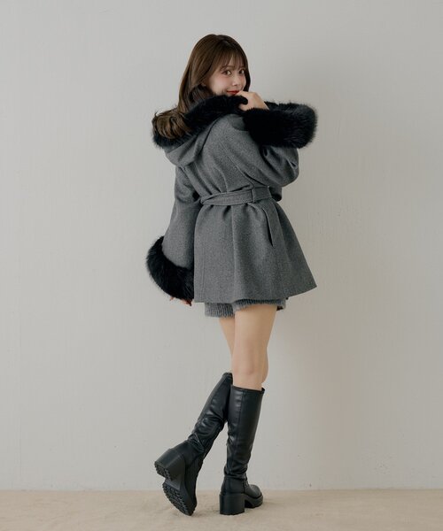 Chico（チコ）の「【REVIVAL】厚底チャンキーストレッチロングブーツ（ブーツ・レディース・ブラウン/ブラウン系その他3/ブラック/ブラック系その他3/ベージュ・SMALL/MEDIUM/LARGE）」の11枚目の写真