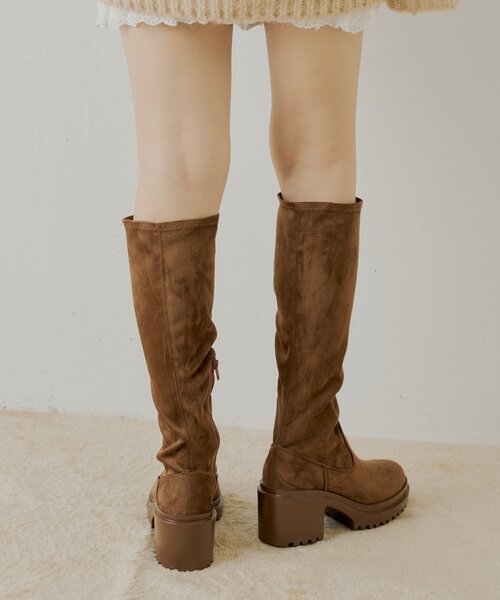 Chico（チコ）の「【REVIVAL】厚底チャンキーストレッチロングブーツ（ブーツ・レディース・ブラウン/ブラウン系その他3/ブラック/ブラック系その他3/ベージュ・SMALL/MEDIUM/LARGE）」の18枚目の写真