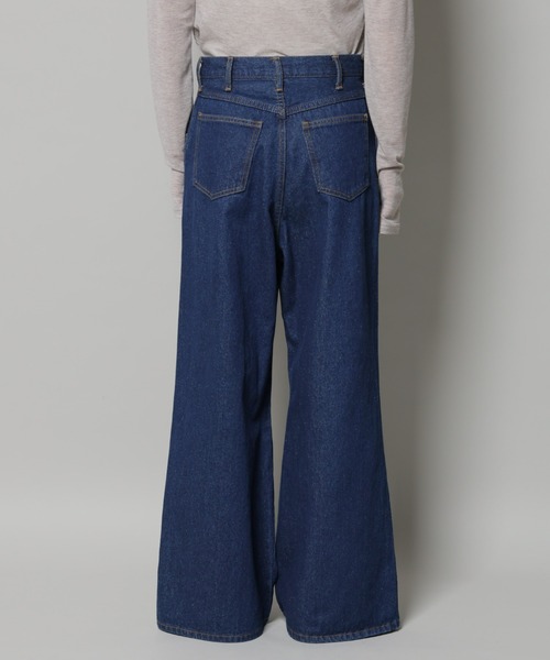 NANO universe（ナノユニバース）の「ワイドデニムパンツ（デニムパンツ・レディース・ダークネイビー/ブルー・36/38）」の18枚目の写真