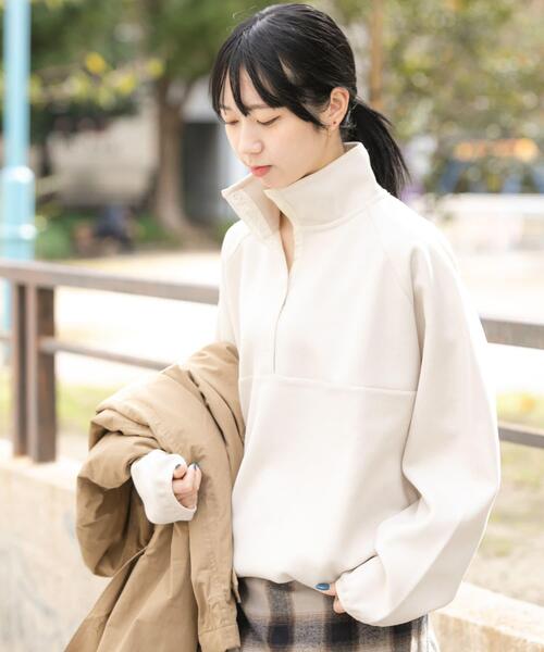 EKAL（エカル）の「ウォームドジャージスタンドプルオーバー（その他トップス・レディース・ブラウン/アイボリー/ブラック・ONE）」の2枚目の写真