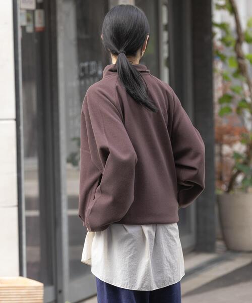 EKAL（エカル）の「ウォームドジャージスタンドプルオーバー（その他トップス・レディース・ブラウン/アイボリー/ブラック・ONE）」の20枚目の写真