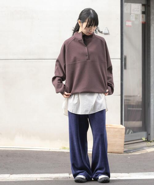 EKAL（エカル）の「ウォームドジャージスタンドプルオーバー（その他トップス・レディース・ブラウン/アイボリー/ブラック・ONE）」の14枚目の写真