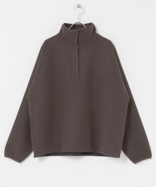 EKAL（エカル）の「ウォームドジャージスタンドプルオーバー（その他トップス・レディース・ブラウン/アイボリー/ブラック・ONE）」の7枚目の写真