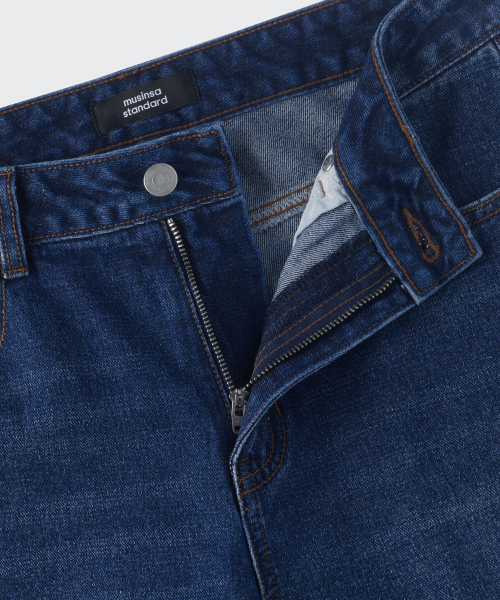 MUSINSA STANDARD WOMAN（ムシンサスタンダードウーマン）の「ウィメンズブーツカットデニムパンツ[ダークブルー]（デニムパンツ・レディース・その他・29/30/24/25/26/27/28）」の3枚目の写真