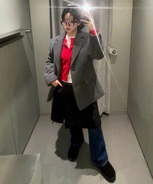 MUSINSA STANDARD WOMAN（ムシンサスタンダードウーマン）の「ウィメンズブーツカットデニムパンツ[ダークブルー]（デニムパンツ・レディース・その他・29/30/24/25/26/27/28）」の7枚目の写真
