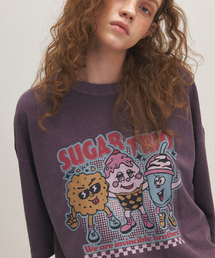 CPGN STUDIO（コンパーニョ）の「Sugar Trio Pigment Short Sleeve T-shirt Ash Purple（Tシャツ/カットソー・メンズ）」