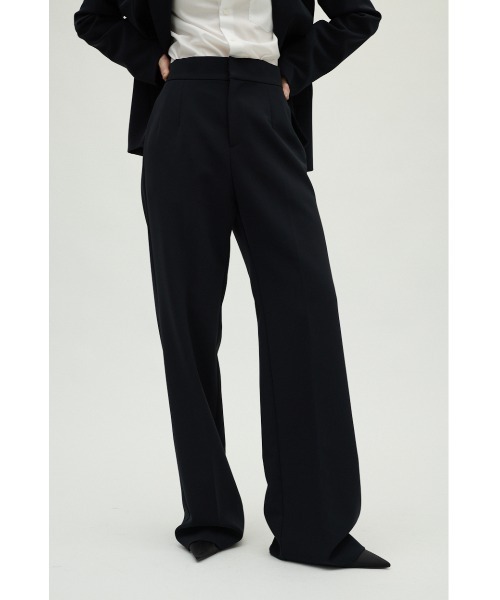 RIM.ARK（リムアーク）の「Double cloth style up PT ダブルクロススタイルアップパンツ（スラックス・レディース・ネイビー/ブラック・36/38/34）」の2枚目の写真